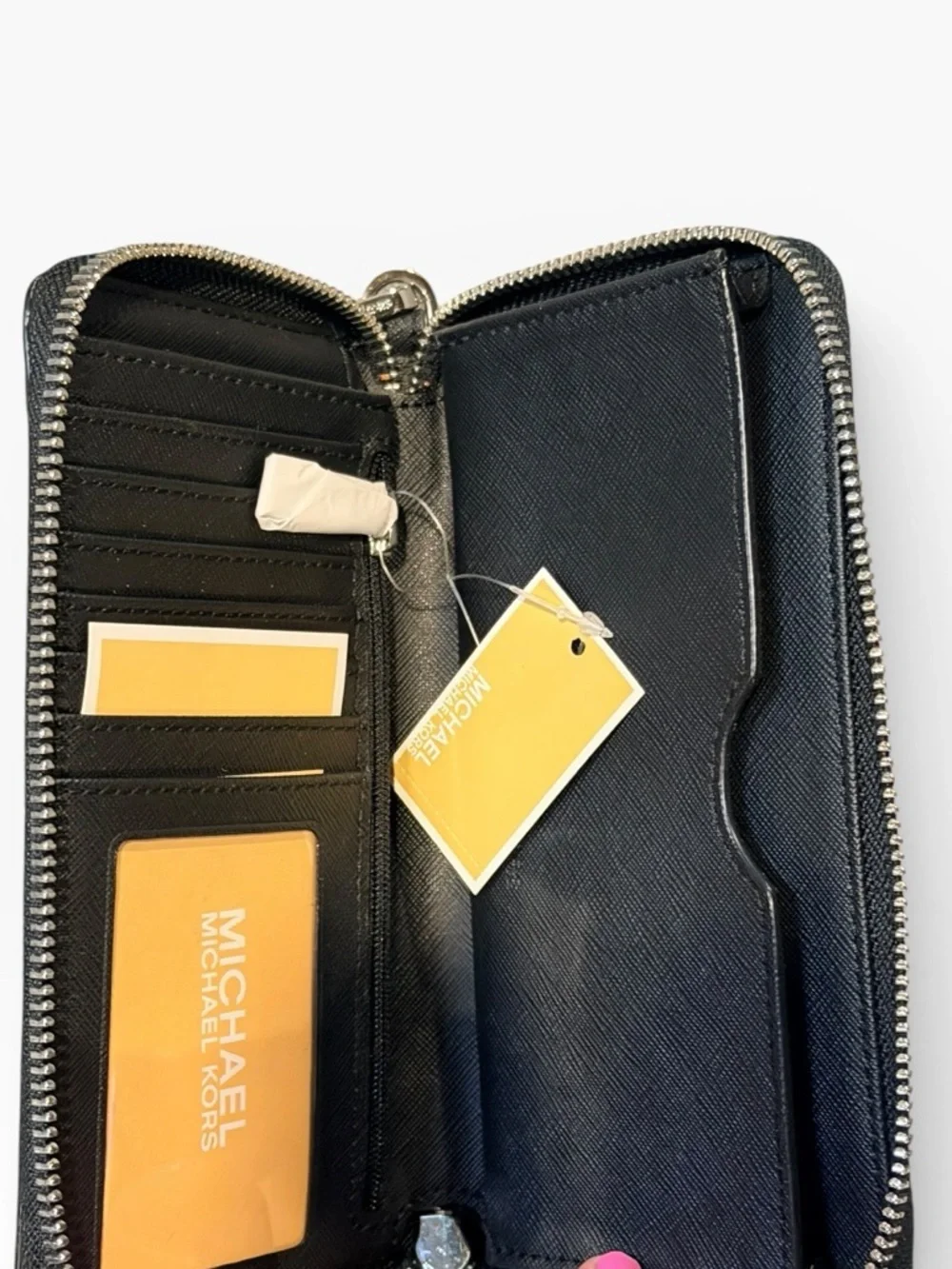Michael Kors Large Continental Wallet Black PVC Leather